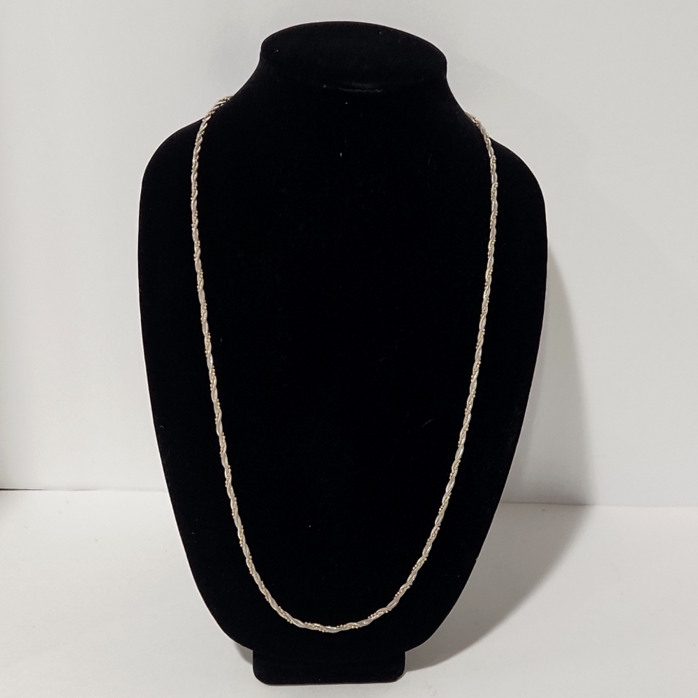 Napier triple twist 2 tone necklace